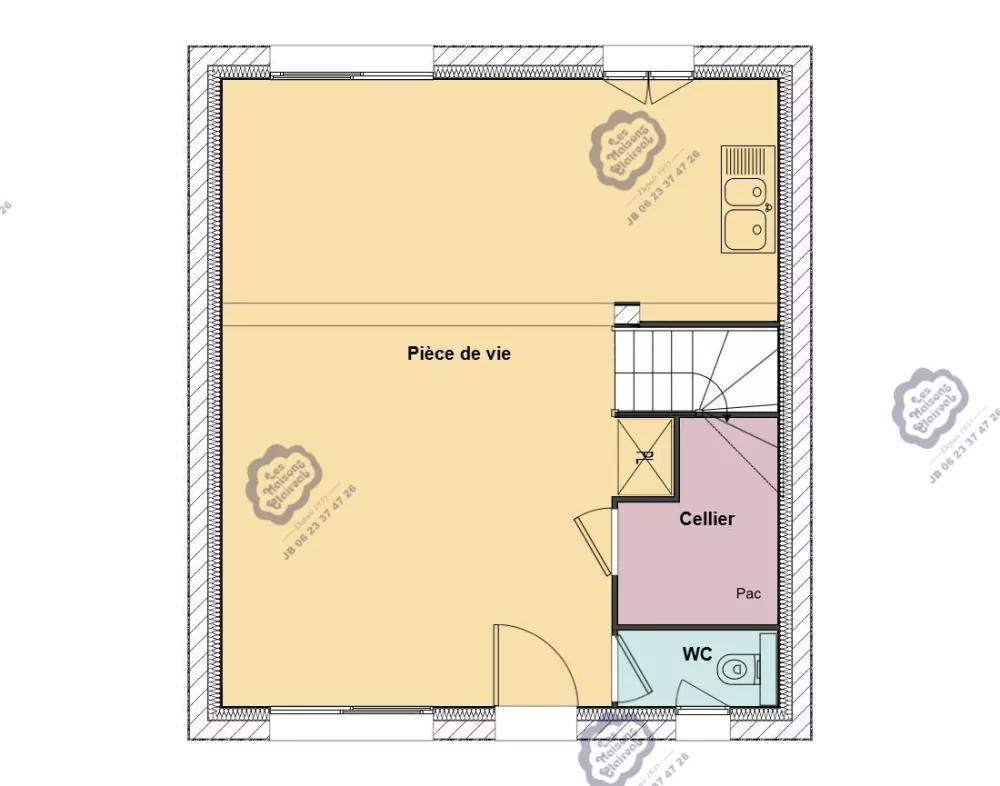 Image du modèle de maison 4 Isabelle R+1 SGLA 82 RDC