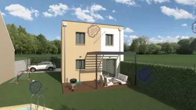 Image du modèle de maison 3 Isabelle SGLA 82 TP Façade arrière