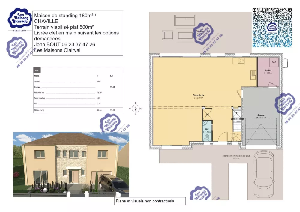 Image du modèle de maison Projet maison de standing 180m² CHAVILLE - 2025−07−16T1427