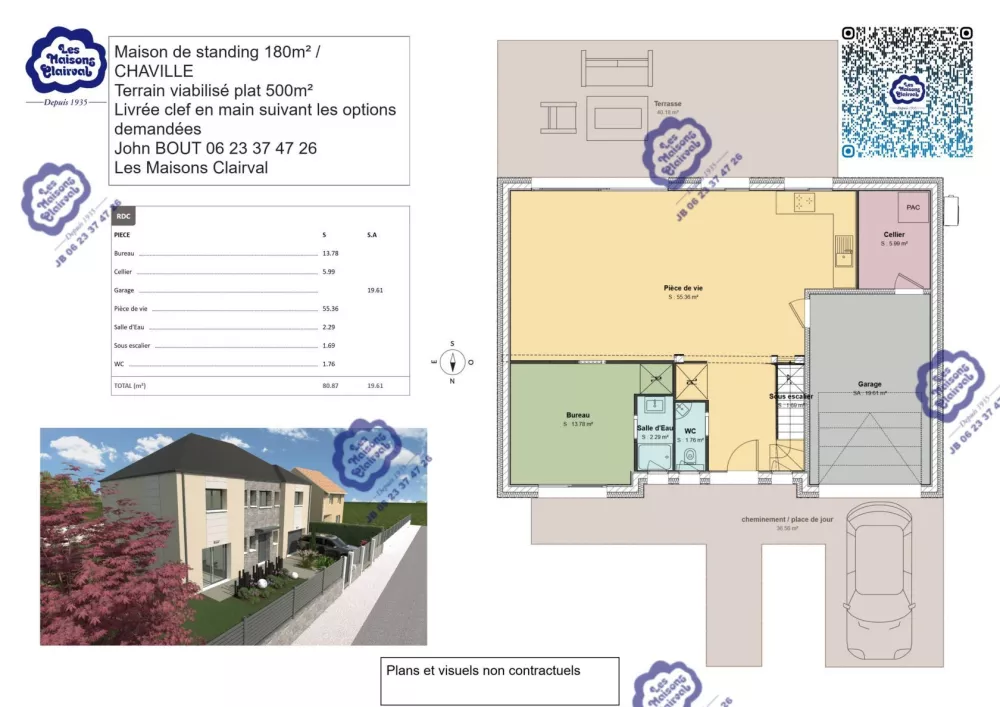 Image du modèle de maison Projet maison de standing 180m² CHAVILLE - 2025−07−16T1430