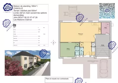Image du modèle de maison Projet maison de standing 180m² CHAVILLE - 2025−07−16T1430