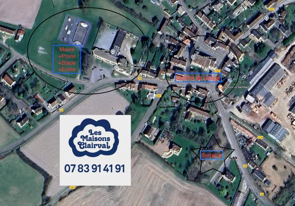 Image du terrain Terrain à bâtir de 950 m² à FRETIGNY (28)