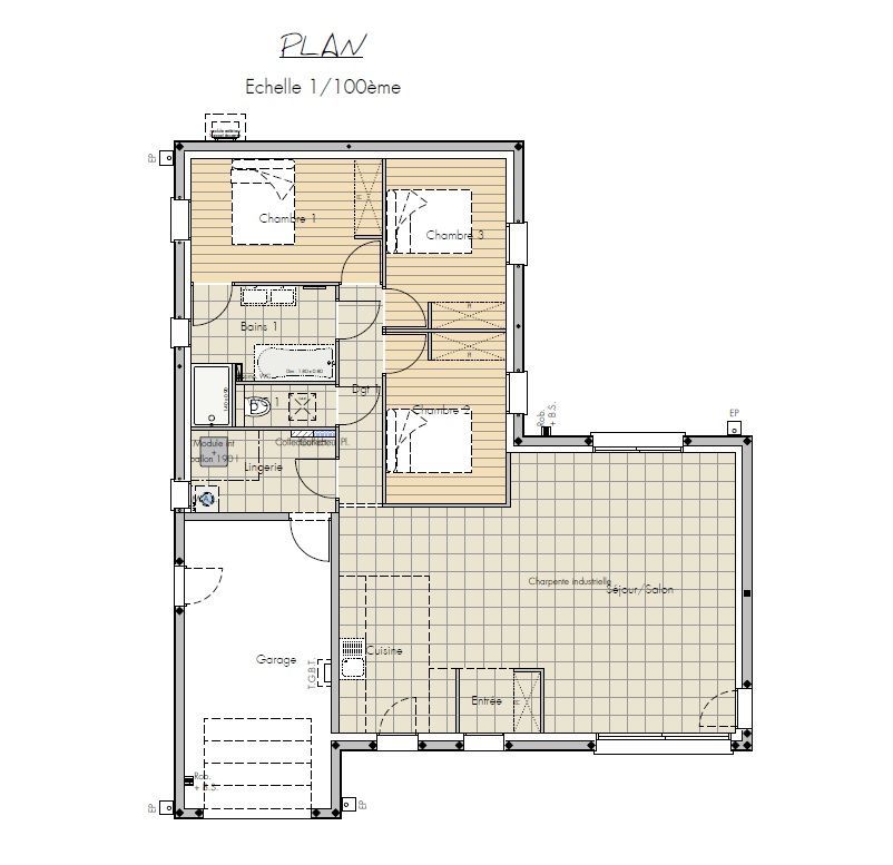 Image du modèle de maison PLAN L GRELLIER