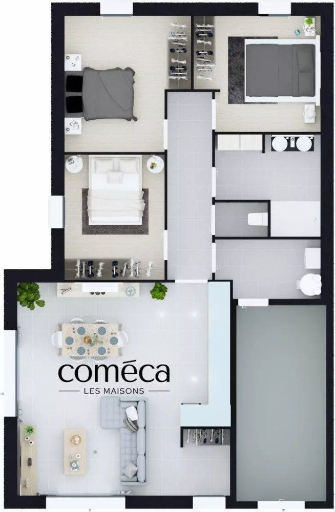 Image du modèle de maison Plan Masse
