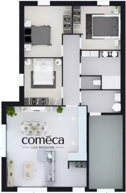Image du modèle de maison Plan Masse