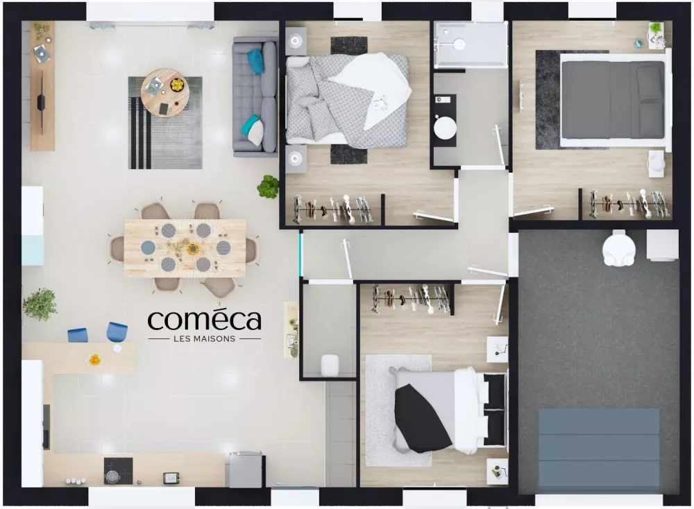 Image du modèle de maison Plan Masse