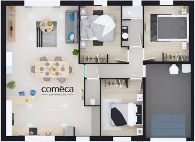 Image du modèle de maison Plan Masse