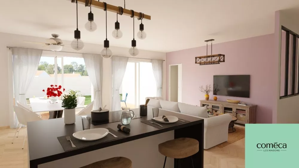 Image du modèle de maison lot 5 Malika pc de vie 2 avec logo