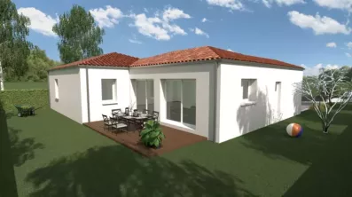 Image du modèle de maison Mélanie BRIFFAULT Terrain ile d'olonne façade arrière