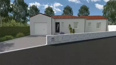 Image du modèle de maison Mélanie BRIFFAULT Terrain l'ile d'olonne façade avant