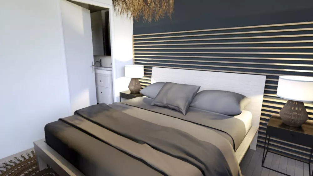 Image du modèle de maison intérieurs chambre