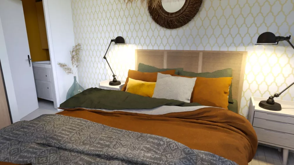 Image du modèle de maison intérieur chambre