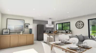 Image du modèle de maison vue salon