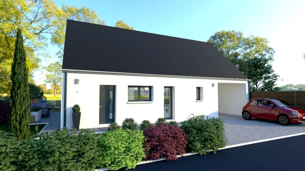 Image du modèle de maison coté rue