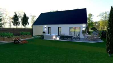 Image du modèle de maison coté jardin