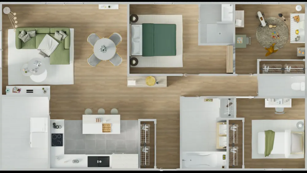 Image du modèle de maison 1vuededessus