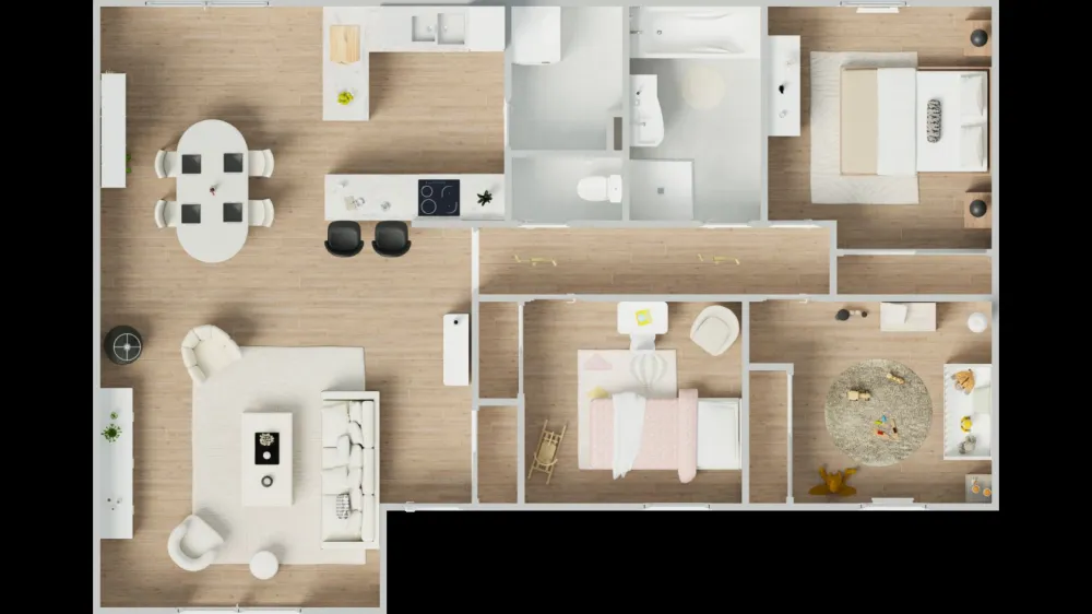 Image du modèle de maison 1vuededessus