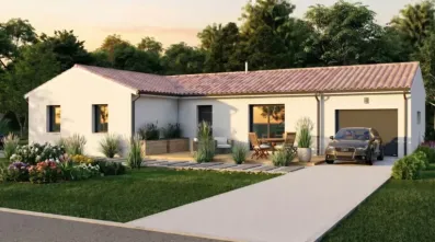 Image du modèle de maison ATHENES avec GARAGE IA