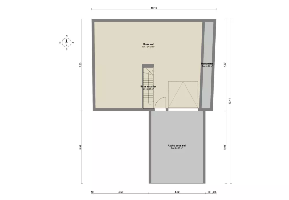Image du modèle de maison Plan Sous-sol 1-14