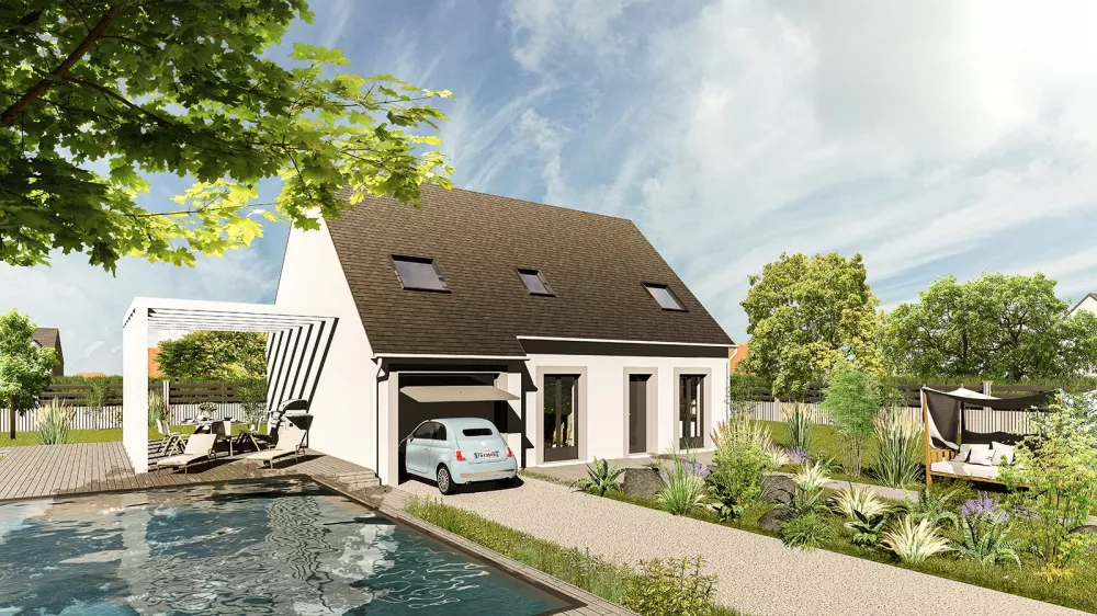 Image du modèle de maison A-SÉLÉNÉ-R+C GI 110 T6 - 2L+3V+C