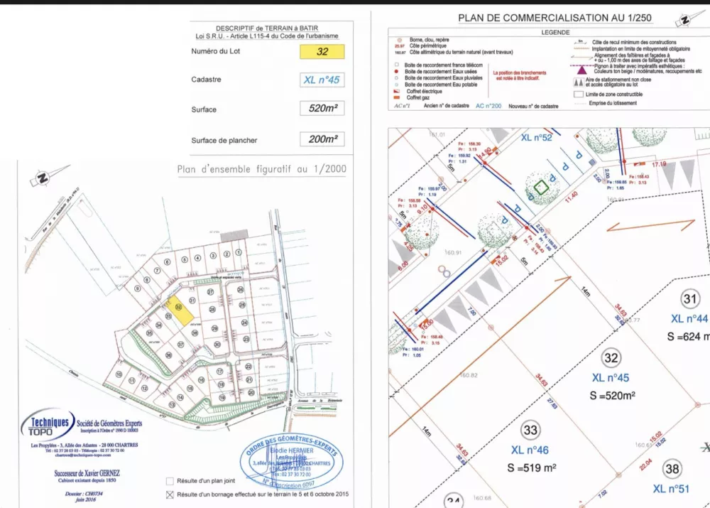 Image du terrain Terrain à bâtir de 519 m² à ILLIERS-COMBRAY (28)