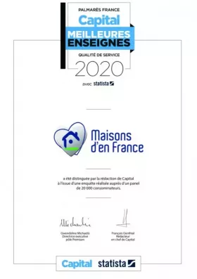Image du modèle de maison MAISONS D'EN FRANCE-CERTIFICAT-MEILLEURES-ENSEIGNES-2020
