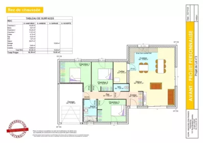 Image du modèle de maison plan intérieur lot 2