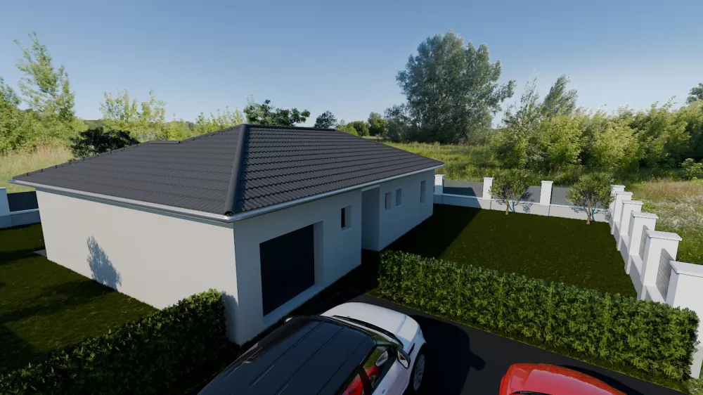 Image du modèle de maison U Extérieur entrée 1