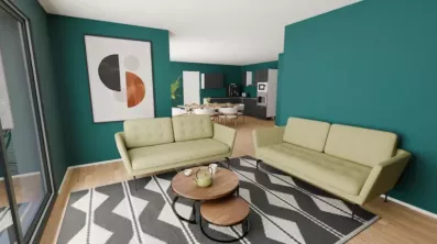 Image du modèle de maison U Salon
