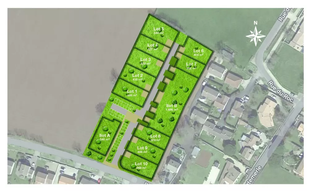 Image du modèle de maison LES CHAMPS DU ROC - Plan texturé