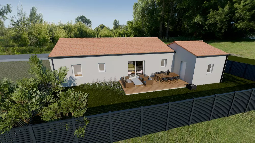 Image du modèle de maison vue extérieure maison A 3