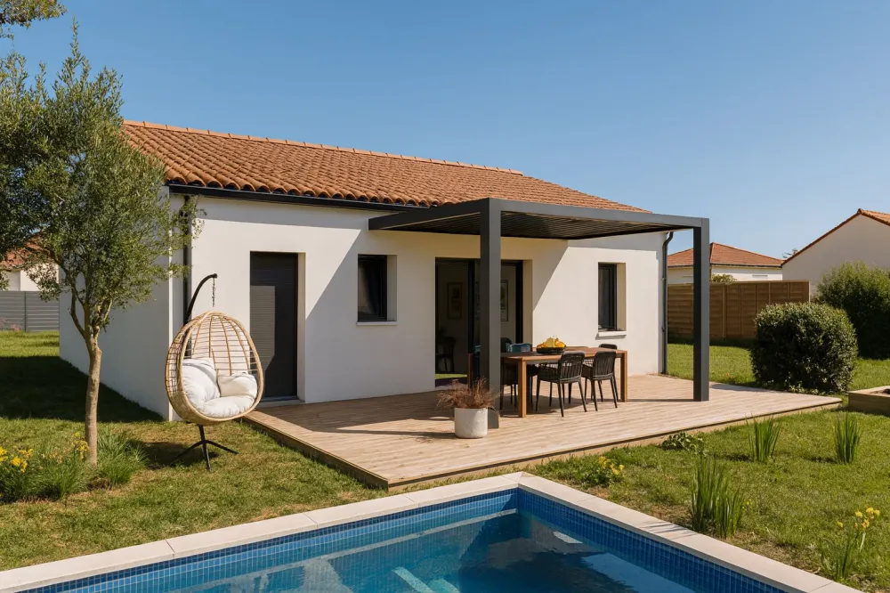 Image du modèle de maison pers derrière