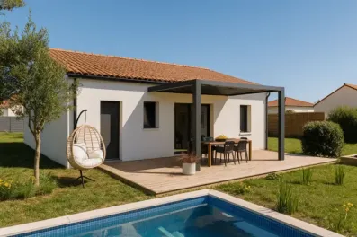 Image du modèle de maison pers derrière