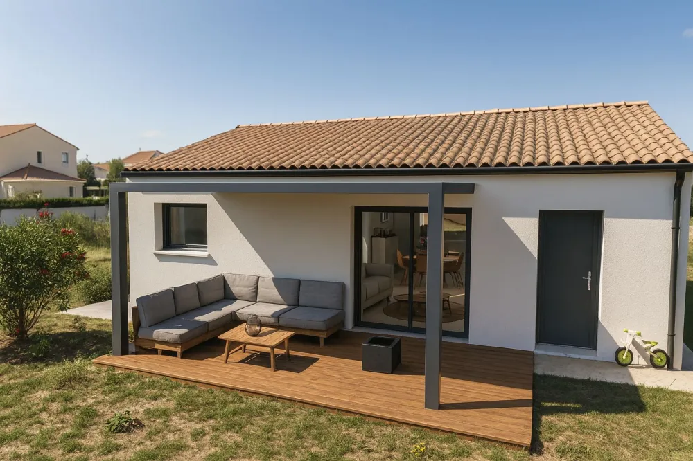 Image du modèle de maison pers derrière