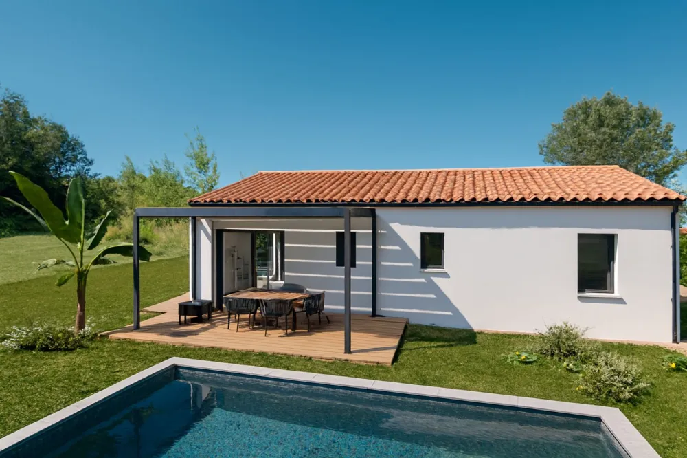 Image du modèle de maison pers derrière