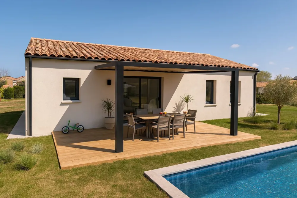 Image du modèle de maison pers derrière