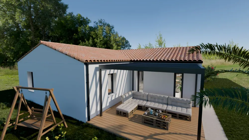 Image du modèle de maison pers derrière