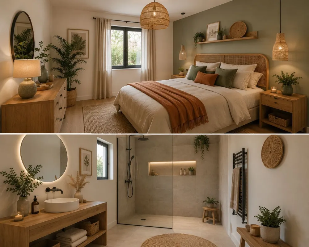 Image du modèle de maison chambre + salle d'eau