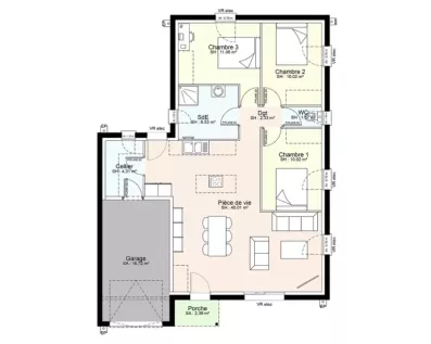 Image du modèle de maison YFR02-PLAN-RDC-SANS COTES