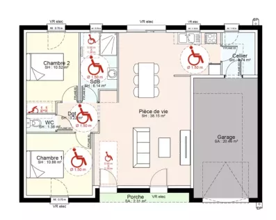 Image du modèle de maison YPEH1-PLAN-RDC-SANS COTES