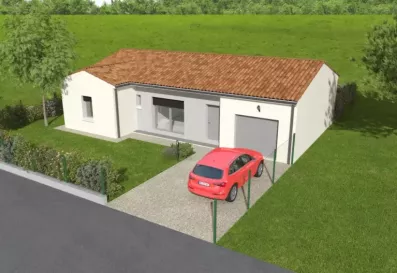 Image du modèle de maison Perspective avant Boutin