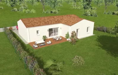 Image du modèle de maison Maison tradi 98 m² - 3 chambres - cellier et garage RE 2020 Moreau-Rimbert