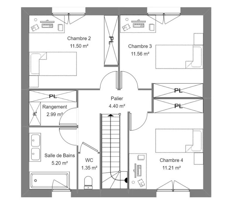Image du modèle de maison ETAGE