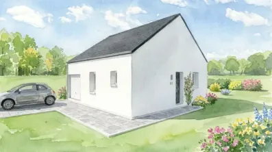 Image du modèle de maison 2 Façade RENNES M Performance 2.0 GI  -(fretel)