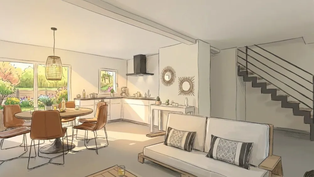Image du modèle de maison Pièce de vie (2)