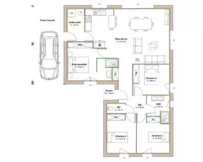Image du modèle de maison PLAN RDC-L'ALIENOR