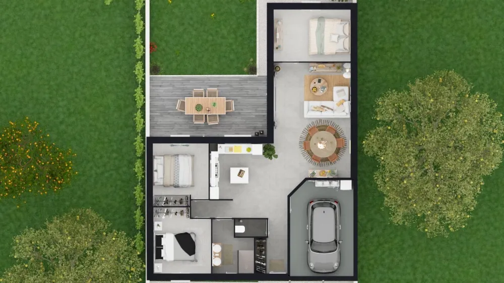 Image du modèle de maison VUE DE HAUT