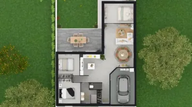 Image du modèle de maison VUE DE HAUT