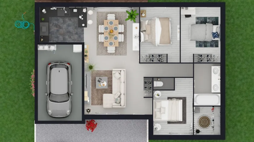 Image du modèle de maison VUE DE HAUT
