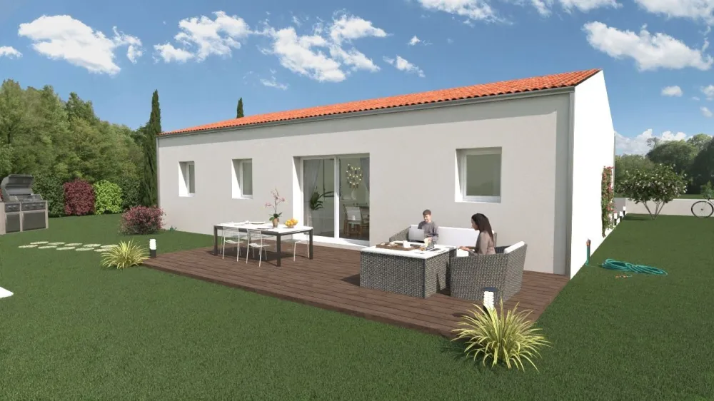 Image du modèle de maison VUE FACADE ARRIERE